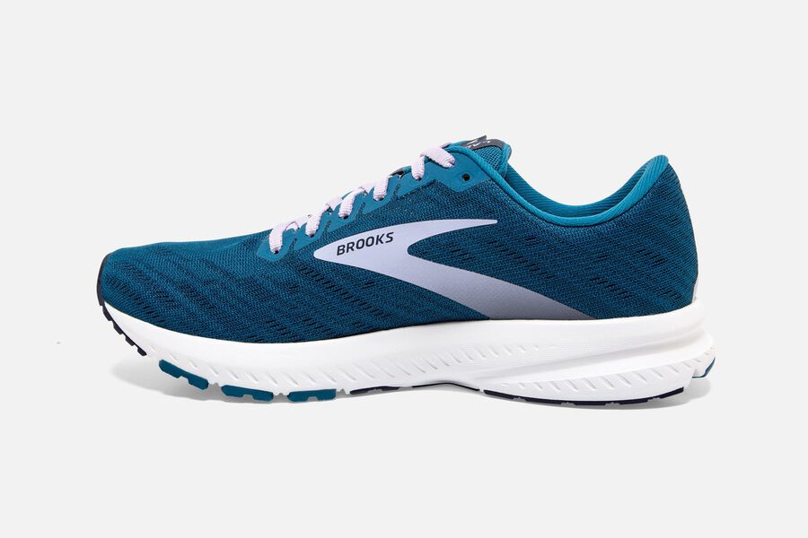 Brooks Launch 7 Road Running Shoes Womens - Blue/Silver - HAQMU-9850